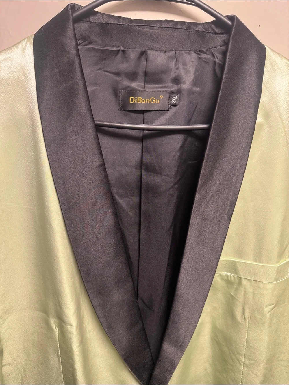 🎩Men's Light Mint Satin Tuxedo Jacket🎩